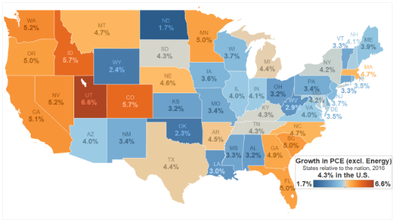 PCE by state 2016