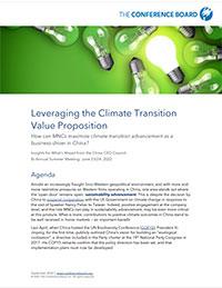 Leveraging the Climate Transition Value Proposition