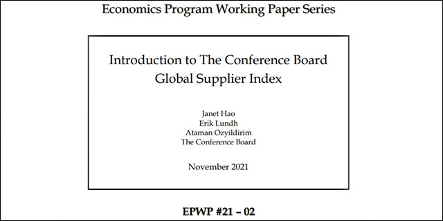 Introduction to The Conference Board Global Supplier Index