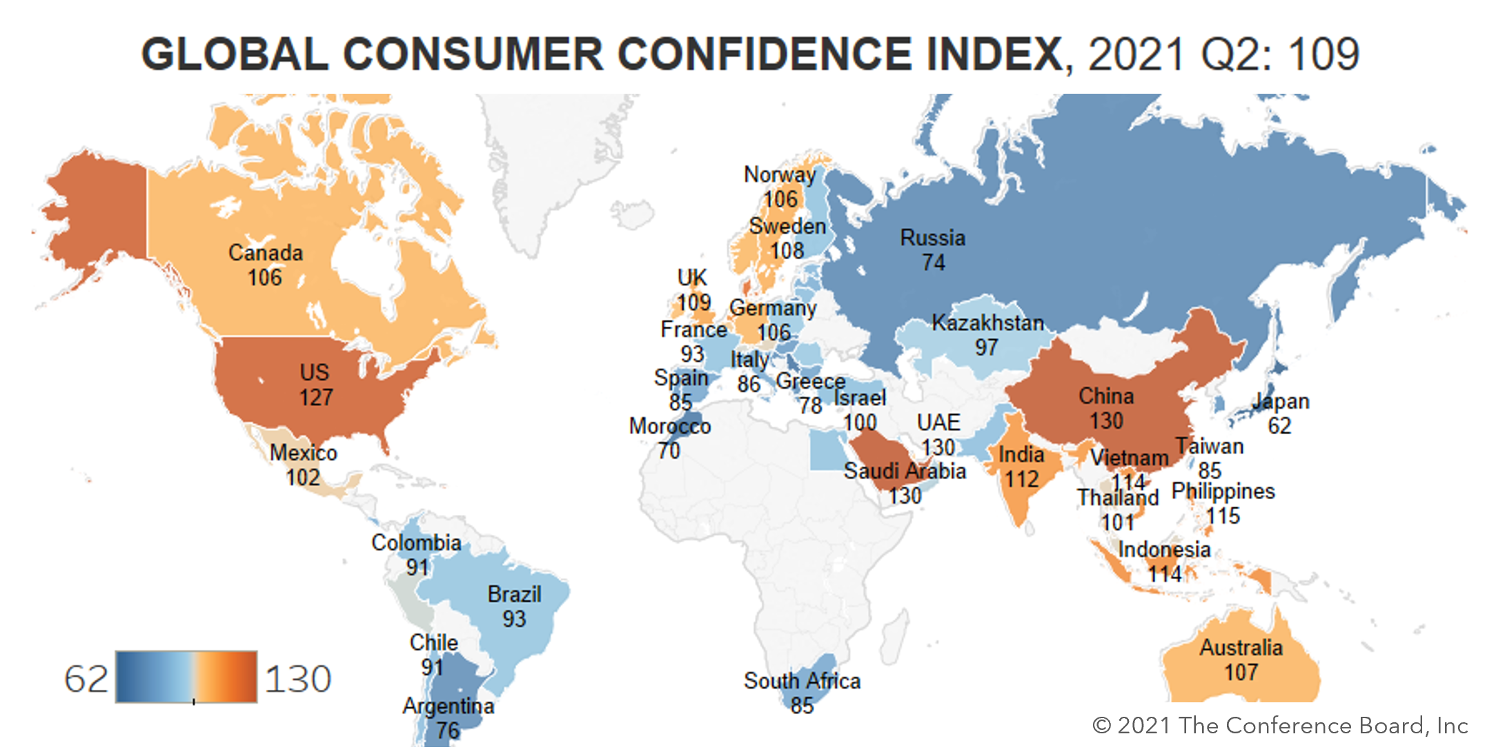 Global consumer confidence hits record high, but regional disparities ...